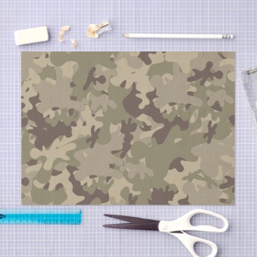 Camouflage-ontwerp Tissuepapier (Craft)