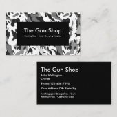 Camouflage-ontwerp voor pistool Winkelen Visitekaartje (Voorkant / Achterkant)