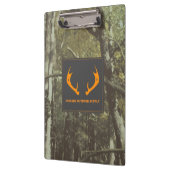 Camouflage Oranje Deer Antlers Outdoorzaken Klembord (Links)