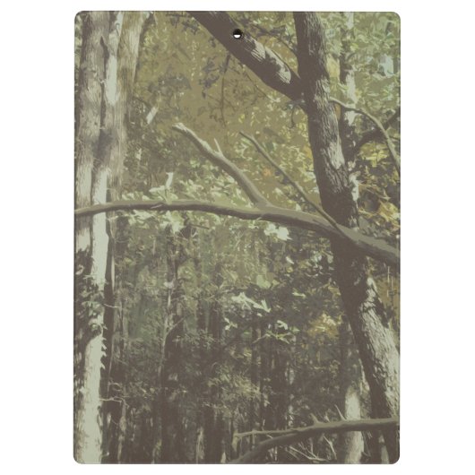 Camouflage Oranje Deer Antlers Outdoorzaken Klembord (Achterkant)