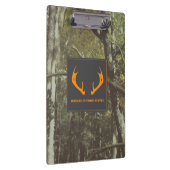 Camouflage Oranje Deer Antlers Outdoorzaken Klembord (Rechts)