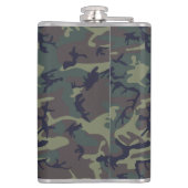 Camouflage Oranje Hertjacht | Monogram Heupfles (Achterkant)