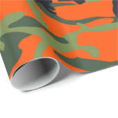 Camouflage Oranje jager Cadeaupapier (Rol Hoek)
