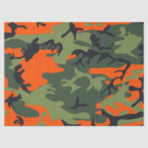 Camouflage Oranje jager Tissuepapier