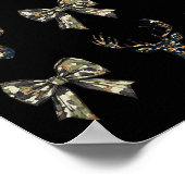 Camouflage Oude Camo Bow Camo Coquette Bow Deer Hu Poster (Hoek)