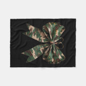 Camouflage Oude Camo Bow Camo Coquette Bow Hunting Fleece Deken (Voorkant (Horizontaal))