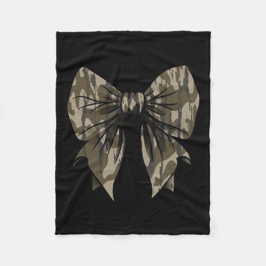 Camouflage Oude Camo Bow Camo Coquette Bow Hunting Fleece Deken (Voorkant)