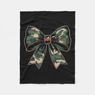 Camouflage Oude Camo Bow Camo Coquette Bow Hunting Fleece Deken