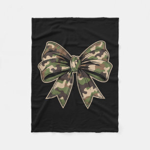 Camouflage Oude Camo Bow Camo Coquette Bow Hunting Fleece Deken