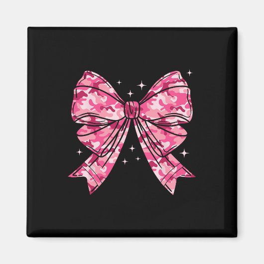Camouflage Oude Camo Bow Camo Coquette Bow Hunting Magneet (Voorkant)