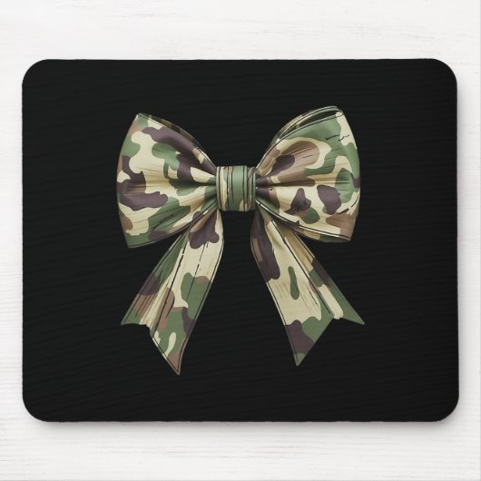 Camouflage Oude Camo Bow Camo Coquette Bow Hunting Muismat (Voorkant)