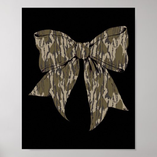 Camouflage Oude Camo Bow Camo Coquette Bow Hunting Poster (Voorkant)