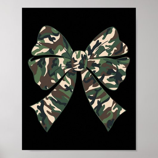 Camouflage Oude Camo Bow Camo Coquette Bow Hunting Poster (Voorkant)