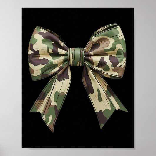 Camouflage Oude Camo Bow Camo Coquette Bow Hunting Poster (Voorkant)