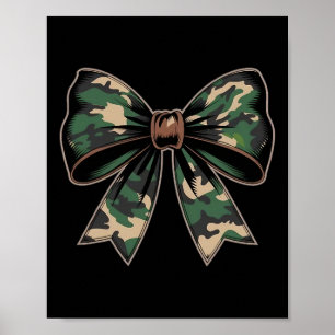 Camouflage Oude Camo Bow Camo Coquette Bow Hunting Poster