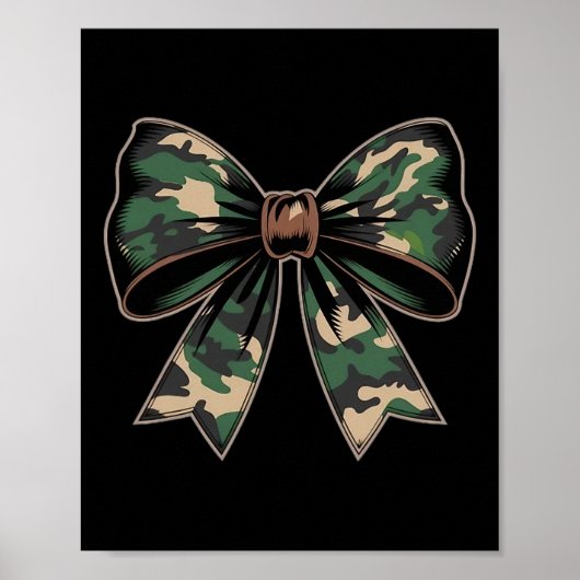 Camouflage Oude Camo Bow Camo Coquette Bow Hunting Poster (Voorkant)