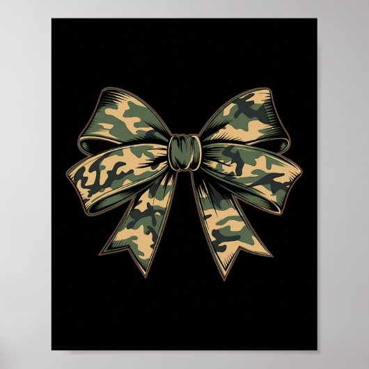 Camouflage Oude Camo Bow Camo Coquette Bow Hunting Poster (Voorkant)