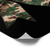 Camouflage Oude Camo Bow Camo Coquette Bow Hunting Poster (Hoek)