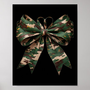 Camouflage Oude Camo Bow Camo Coquette Bow Hunting Poster