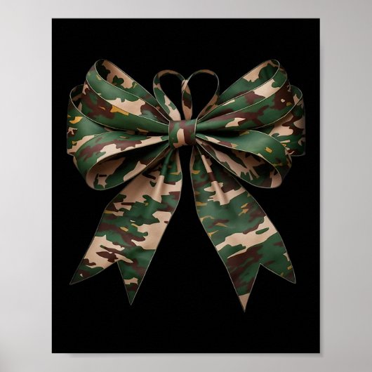 Camouflage Oude Camo Bow Camo Coquette Bow Hunting Poster (Voorkant)
