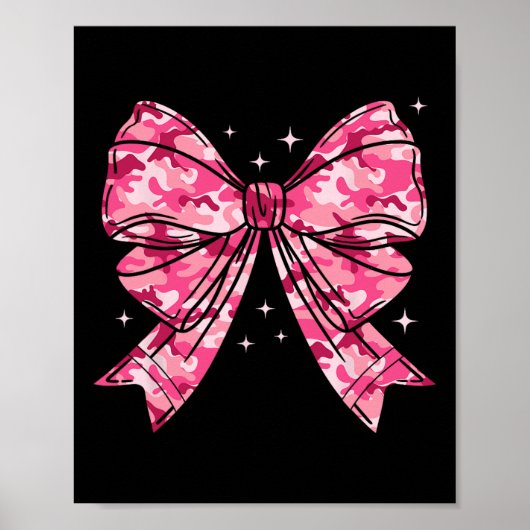 Camouflage Oude Camo Bow Camo Coquette Bow Hunting Poster (Voorkant)