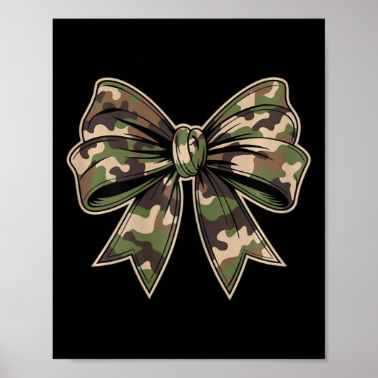 Camouflage Oude Camo Bow Camo Coquette Bow Hunting Poster (Voorkant)