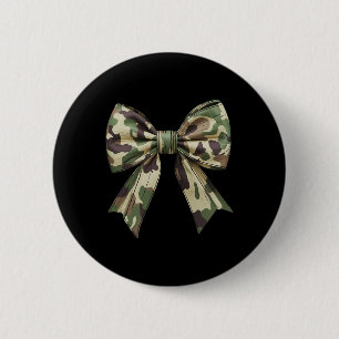 Camouflage Oude Camo Bow Camo Coquette Bow Hunting Ronde Button 5,7 Cm