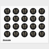 Camouflage Oude Camo Bow Camo Coquette Bow Hunting Ronde Sticker (Vel)
