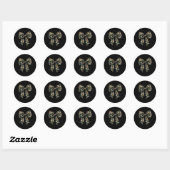 Camouflage Oude Camo Bow Camo Coquette Bow Hunting Ronde Sticker (Vel)