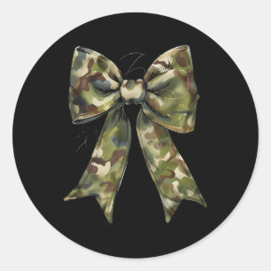Camouflage Oude Camo Bow Camo Coquette Bow Hunting Ronde Sticker