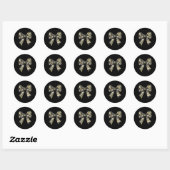 Camouflage Oude Camo Bow Camo Coquette Bow Hunting Ronde Sticker (Vel)