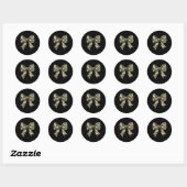 Camouflage Oude Camo Bow Camo Coquette Bow Hunting Ronde Sticker (Vel)