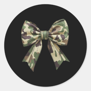 Camouflage Oude Camo Bow Camo Coquette Bow Hunting Ronde Sticker