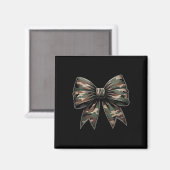Camouflage Oude Camo Bow Camo Vrouwen Coquette Bow Magneet (Voorkant / Achterkant)