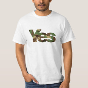 Camouflage Oude School Ja T-Shirt