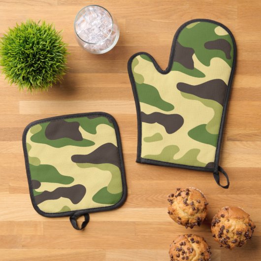 Camouflage Ovenwant & Pannenlap Set (Top down)