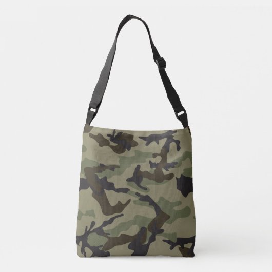 camouflage overdwarzak crossbody tas (Achterkant)