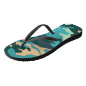 Camouflage Paar van Teenslippers (Schuin)