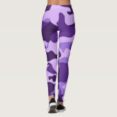 camouflage paars leggings (Achterkant)