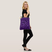 Camouflage Paars Pattern Monogram Gepersonaliseerd Tote Bag (Op model)