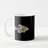 Camouflage Pan Fish Silhouette Digitale Camo Crapp Koffiemok (Links)