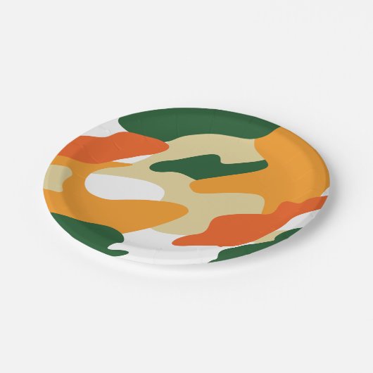 camouflage papieren bordje (Gekanteld)