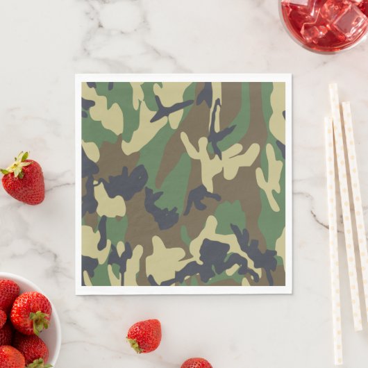 Camouflage papieren servetten (Insitu)
