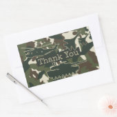 Camouflage Party Favor Dank u Stickers (Envelop)