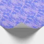 Camouflage pastel blauw Abstract patroon Cadeaupapier (Hoek)