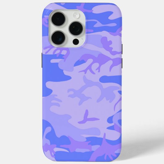 Camouflage pastel blauw Abstract patroon Case-Mate iPhone Case (Achterkant)
