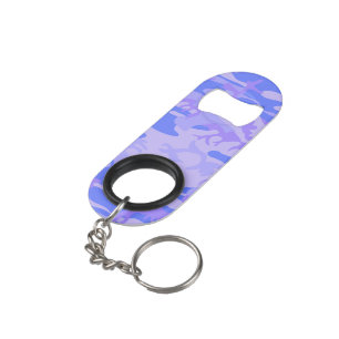Camouflage pastel blauw Abstract patroon Mini Flessenopener
