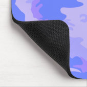 Camouflage pastel blauw Abstract patroon Muismat (Hoek)