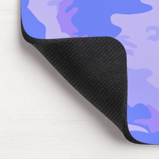 Camouflage pastel blauw Abstract patroon Muismat (Hoek)