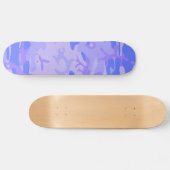 Camouflage pastel blauw Abstract patroon Persoonlijk Skateboard (Horizontaal)